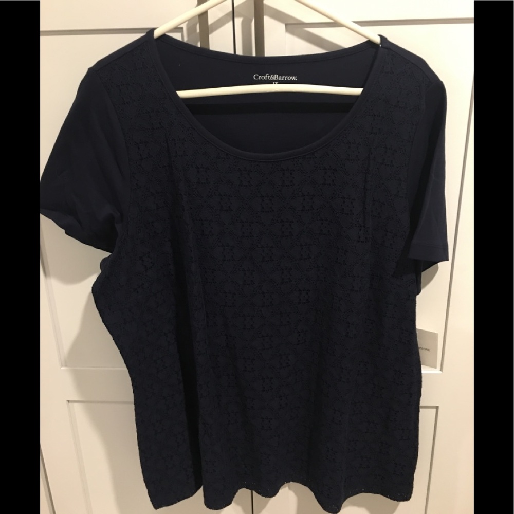 Navy blue top